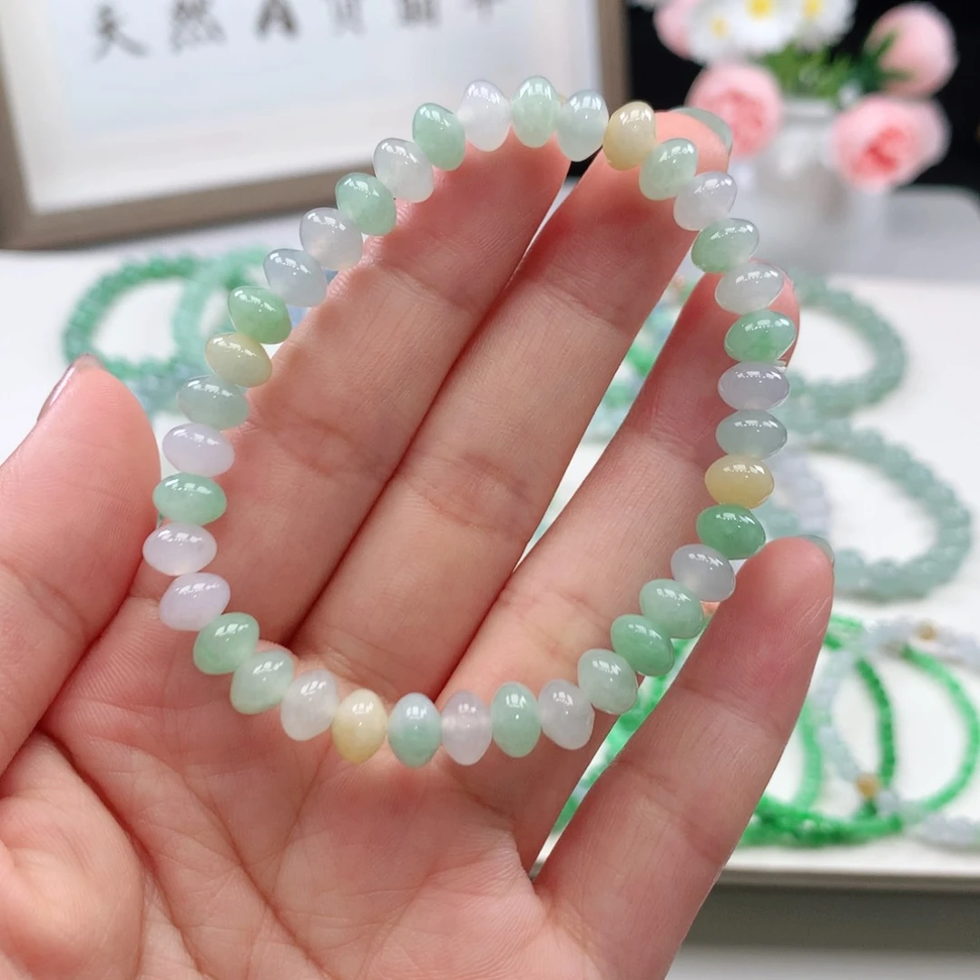 未镶嵌手链翡翠手链7mm