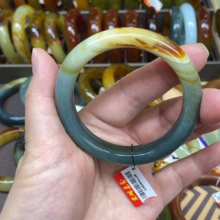 未镶嵌蛇纹石玉手镯