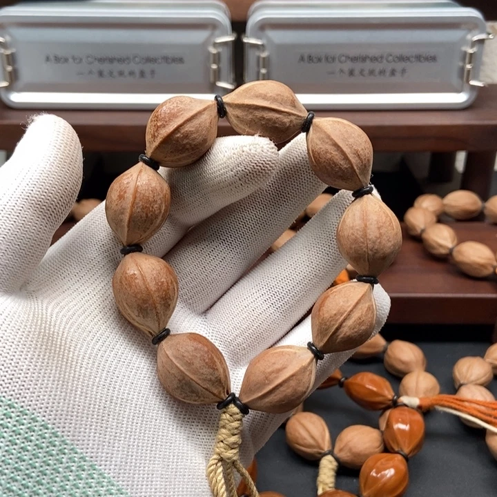 滴***星橄榄核手串1826三花