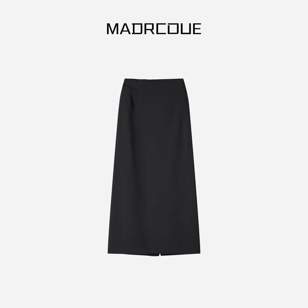 MADRCOUE 高腰绑带假一片气质半裙662167