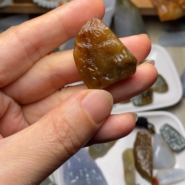 翡翠未镶嵌颈饰天然