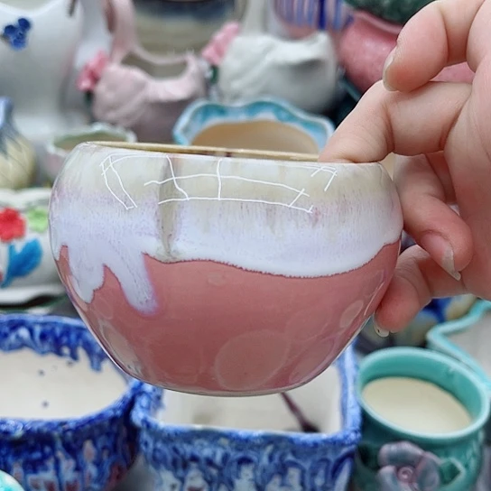 多肉绿植陶瓷花盆9.9包邮