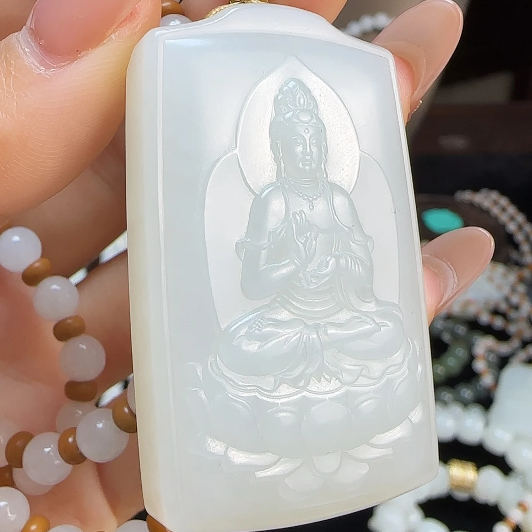 和田玉未镶嵌颈饰定制发货