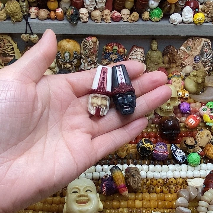 吊坠龙脊菩提相**晚鹿角