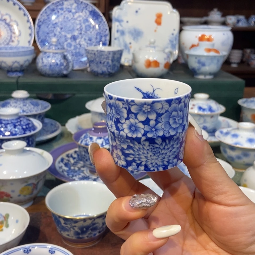 雪山春晓万花竹节杯