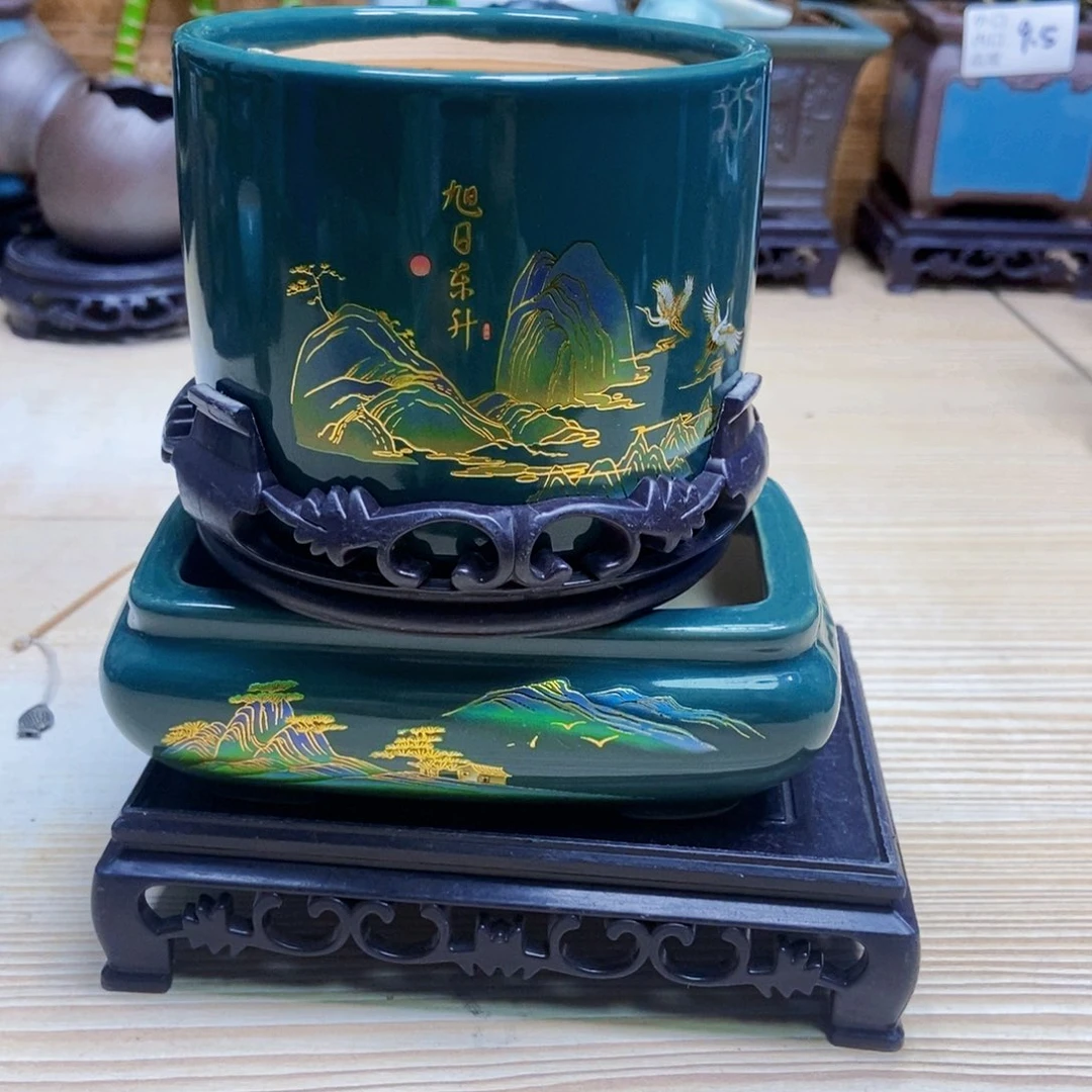 瓷片陶瓷花盆陶瓷艺术