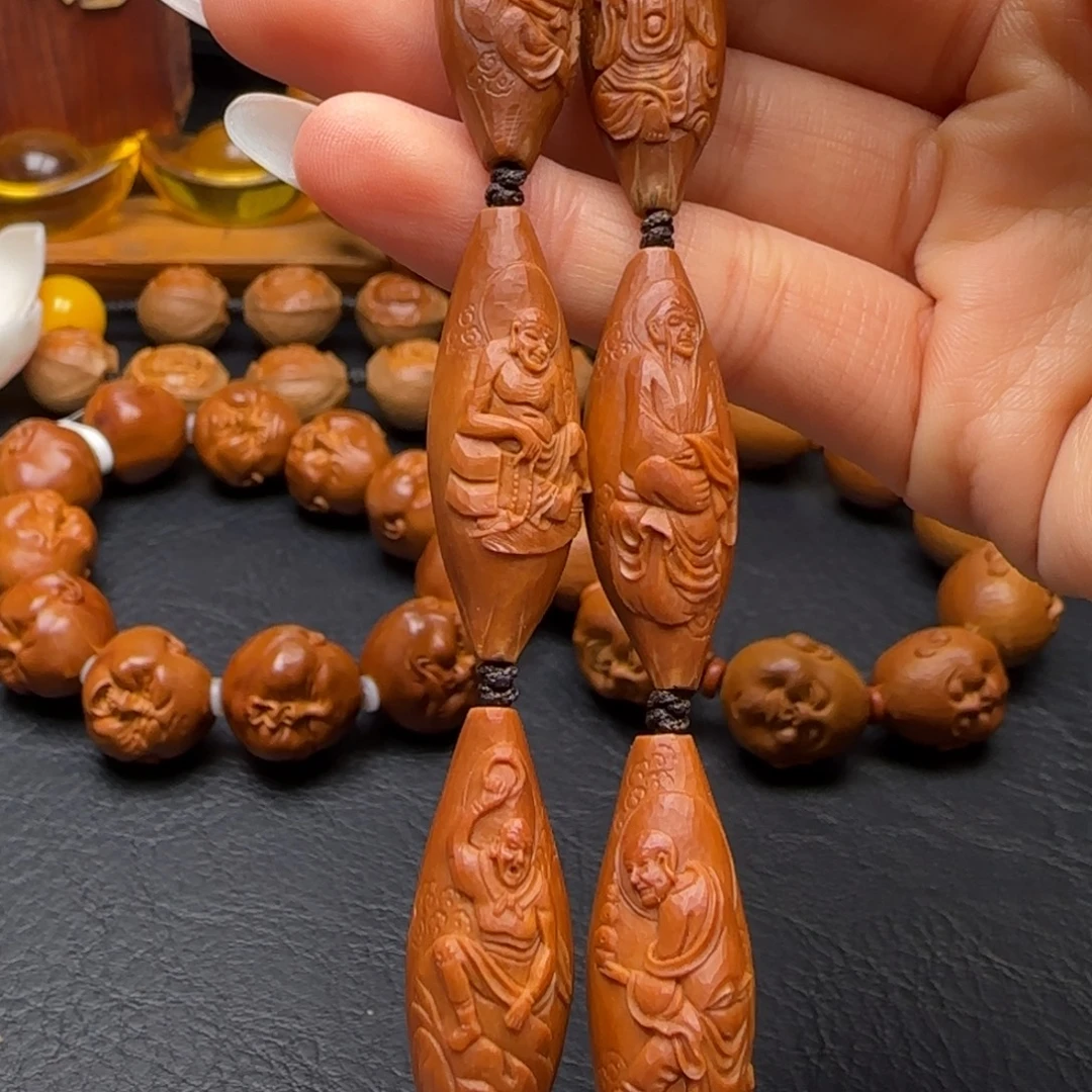 橄榄核手串/手链柳叶核十八罗汉