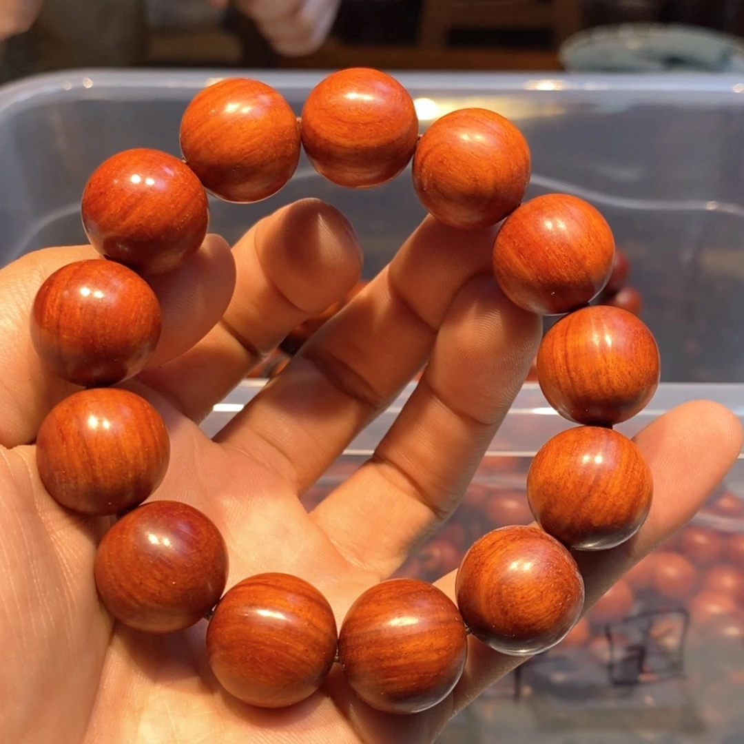 小叶紫檀手串/手链1.8鸡血