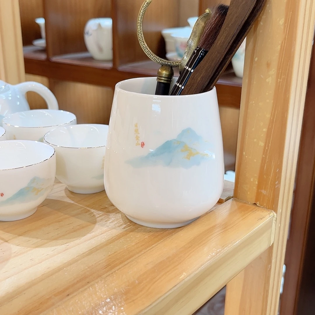 【御瓷斋】羊脂玉瓷茶具套装