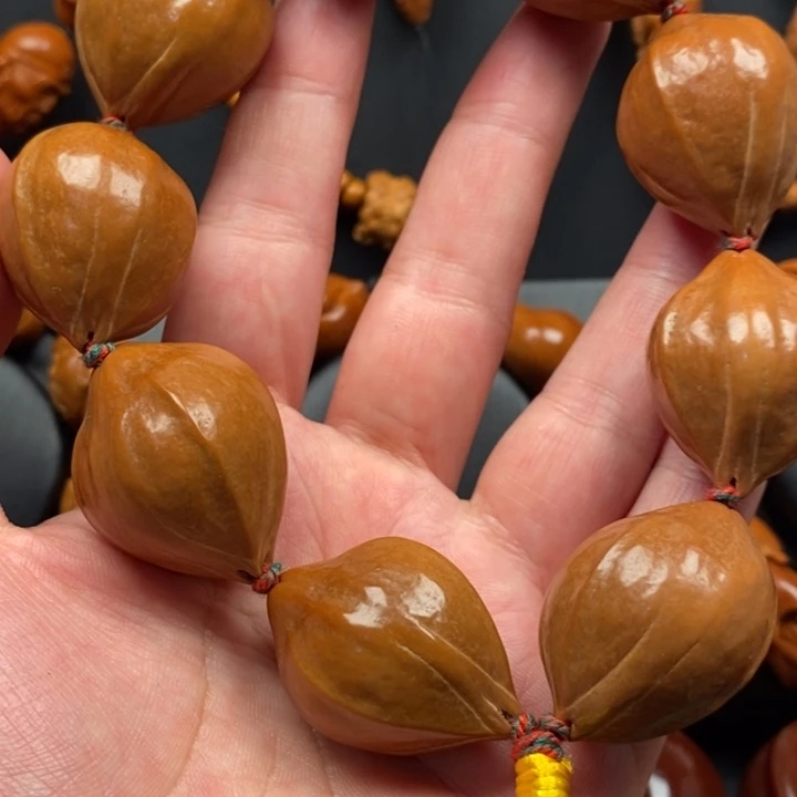*****橄榄核手串2.5原皮素串