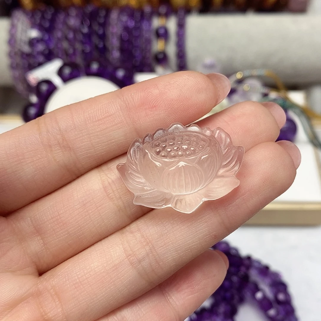 未镶嵌珠宝半成品水晶莲花