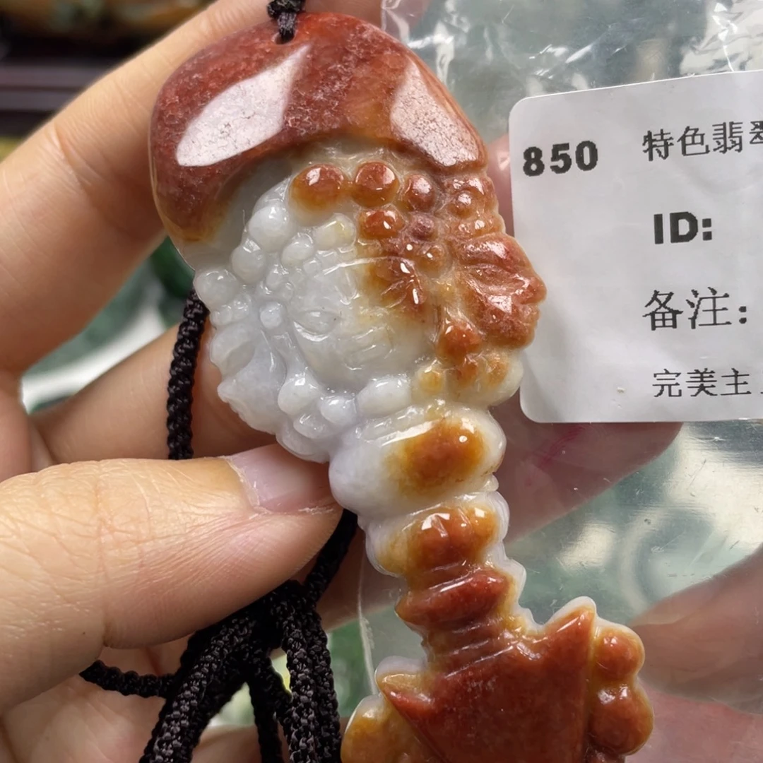 翡翠未镶嵌颈饰牌子