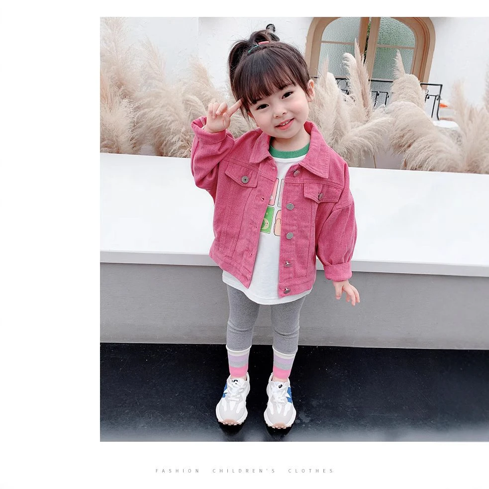 秋冬新品秋新品女童牛仔外套洋气春秋秋款上衣小童装女宝宝秋装韩