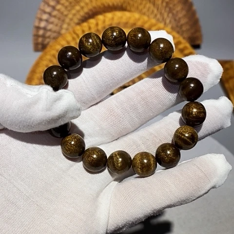 金丝楠小叶桢楠黑金1.2cm手串
