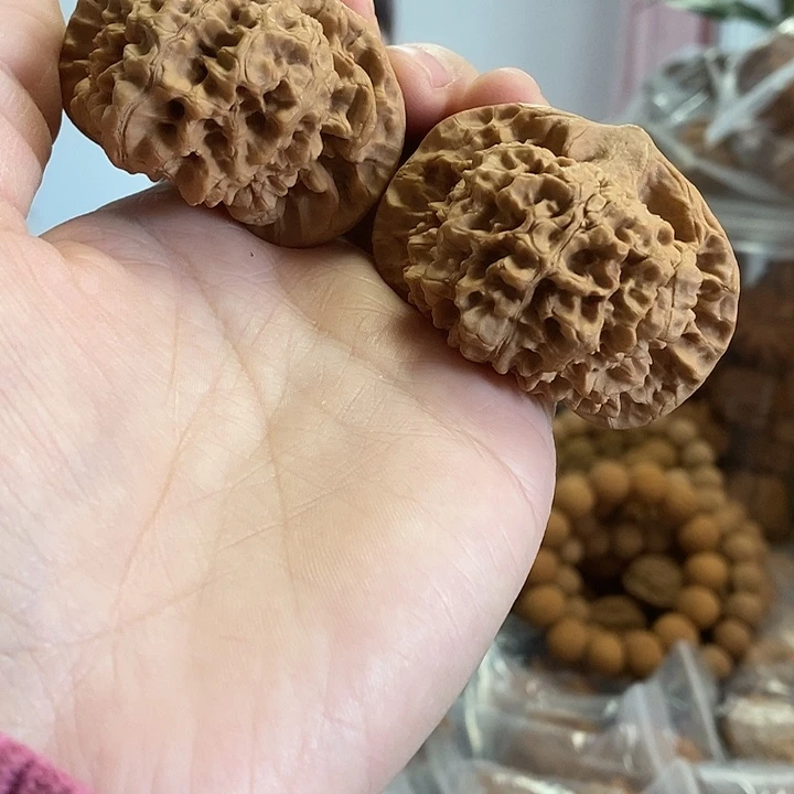 把件文玩核桃52官帽矮壮