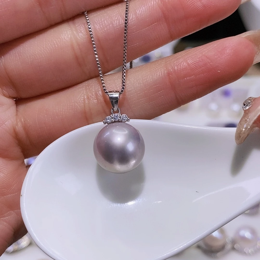 淡水珍珠颈饰银S925镶嵌