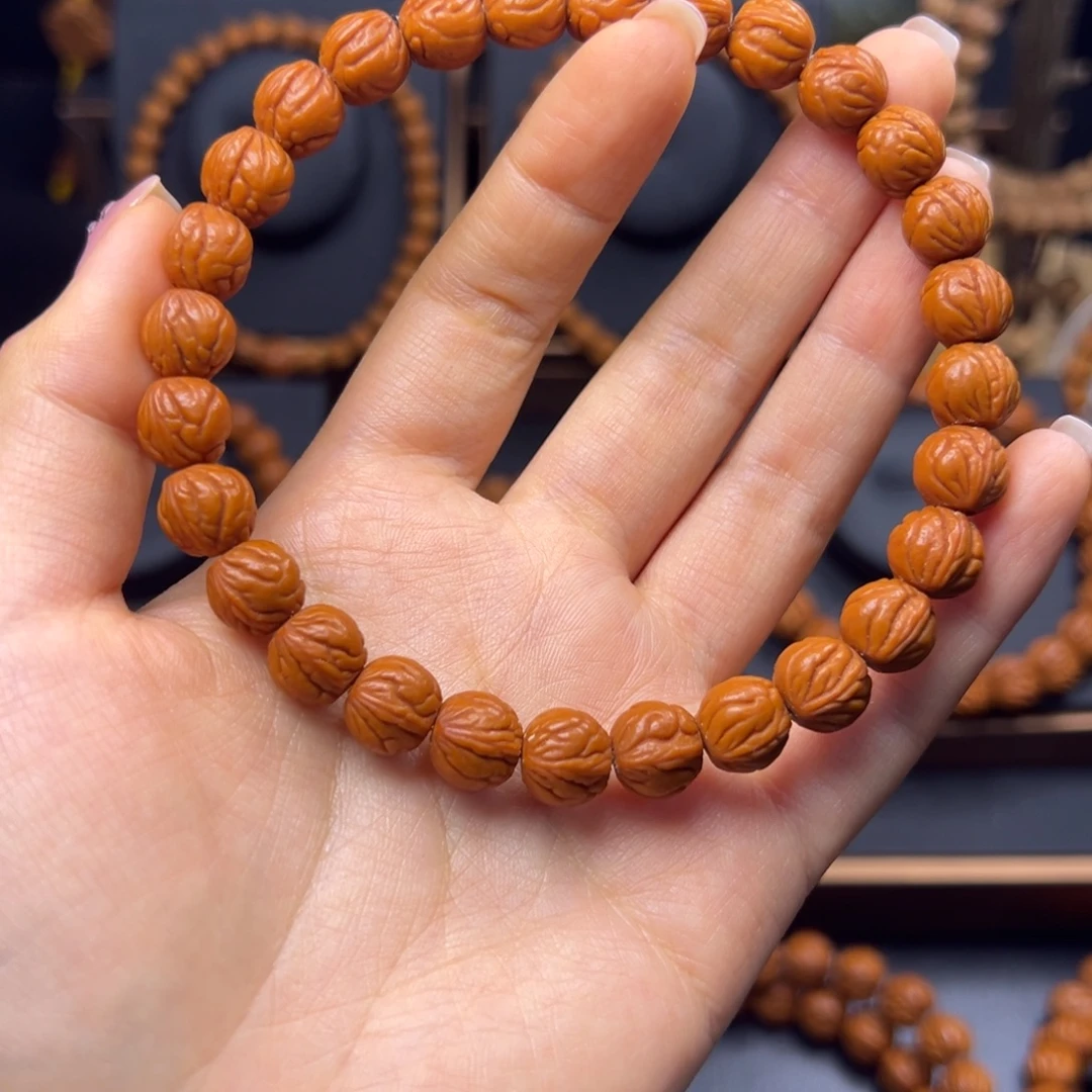 手串桃核野生玉龙脊10