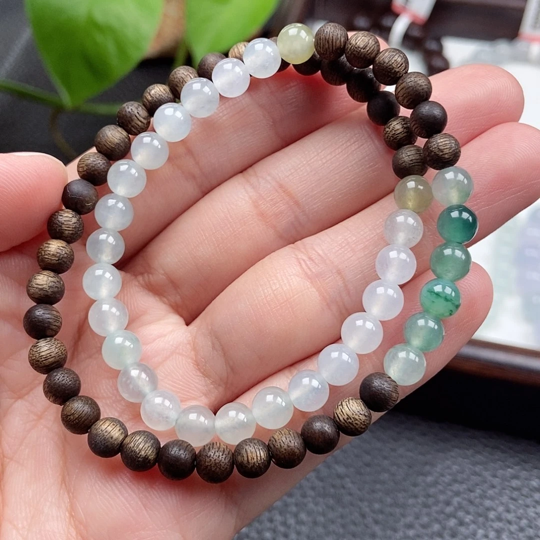 翡翠未镶嵌手链卡6
