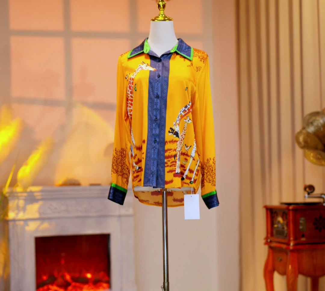 高定时尚气质减龄中式显瘦衬衫长 250379