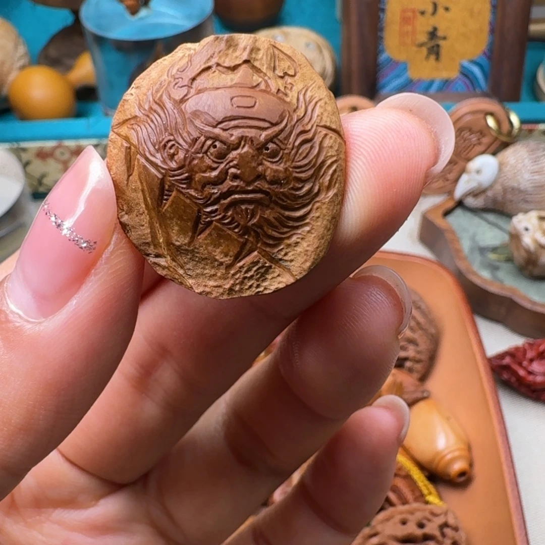 吊坠橄榄核核潮核雕手工制作