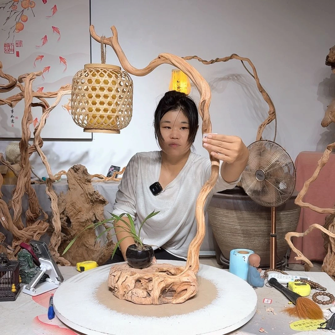 杜鹃根艺术品厚**福