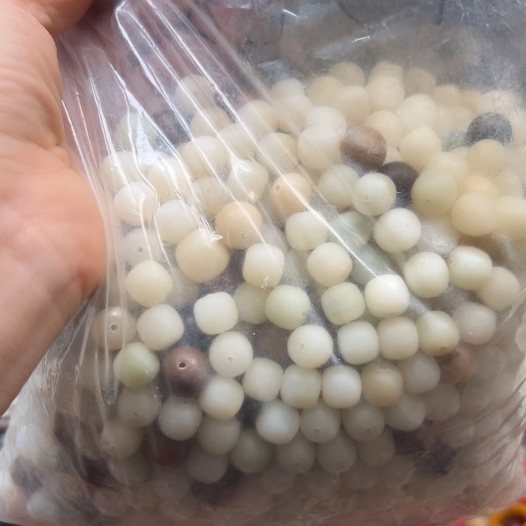 手串菩提根/象牙果瑕疵干磨桶混1300颗