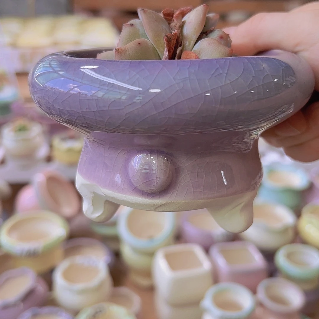 陶瓷花盆当场满12包邮