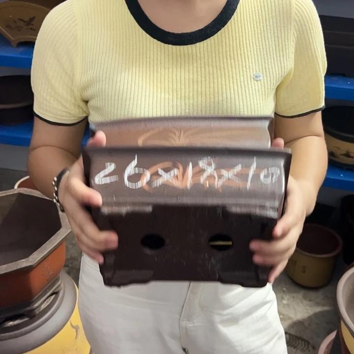 26+26棕色马槽花盆花盆花盆