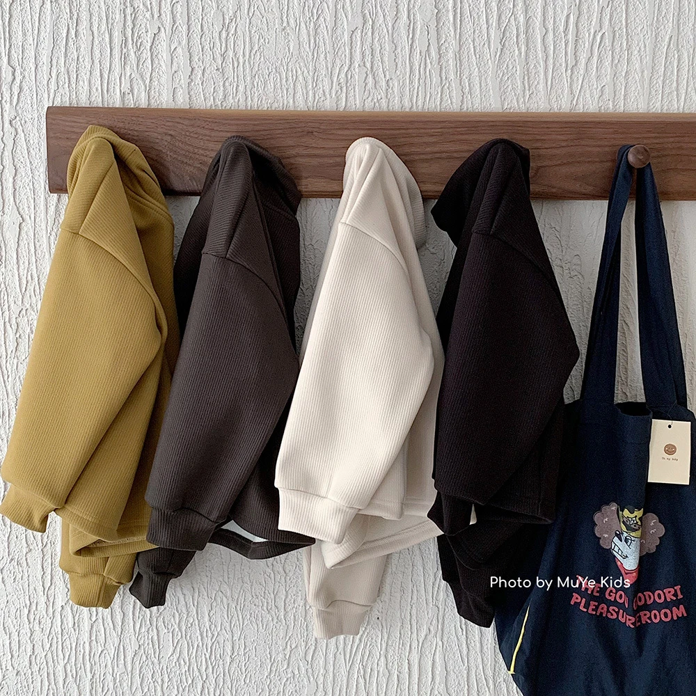 Yonsea云稚冬季加绒打底衫童装男女童韩版百搭高领上衣保暖服饰