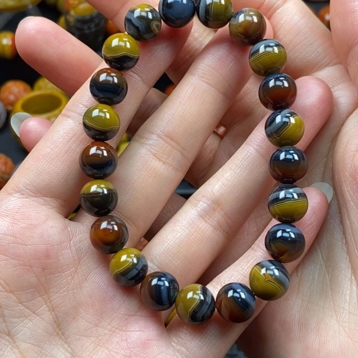 玛瑙/玉髓未镶嵌手串战国红手串