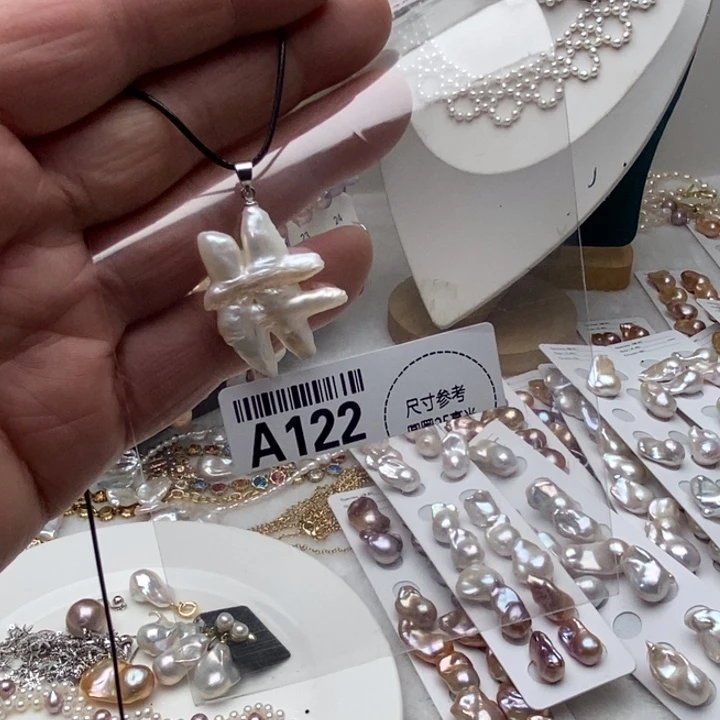 合金项链淡水珍珠122