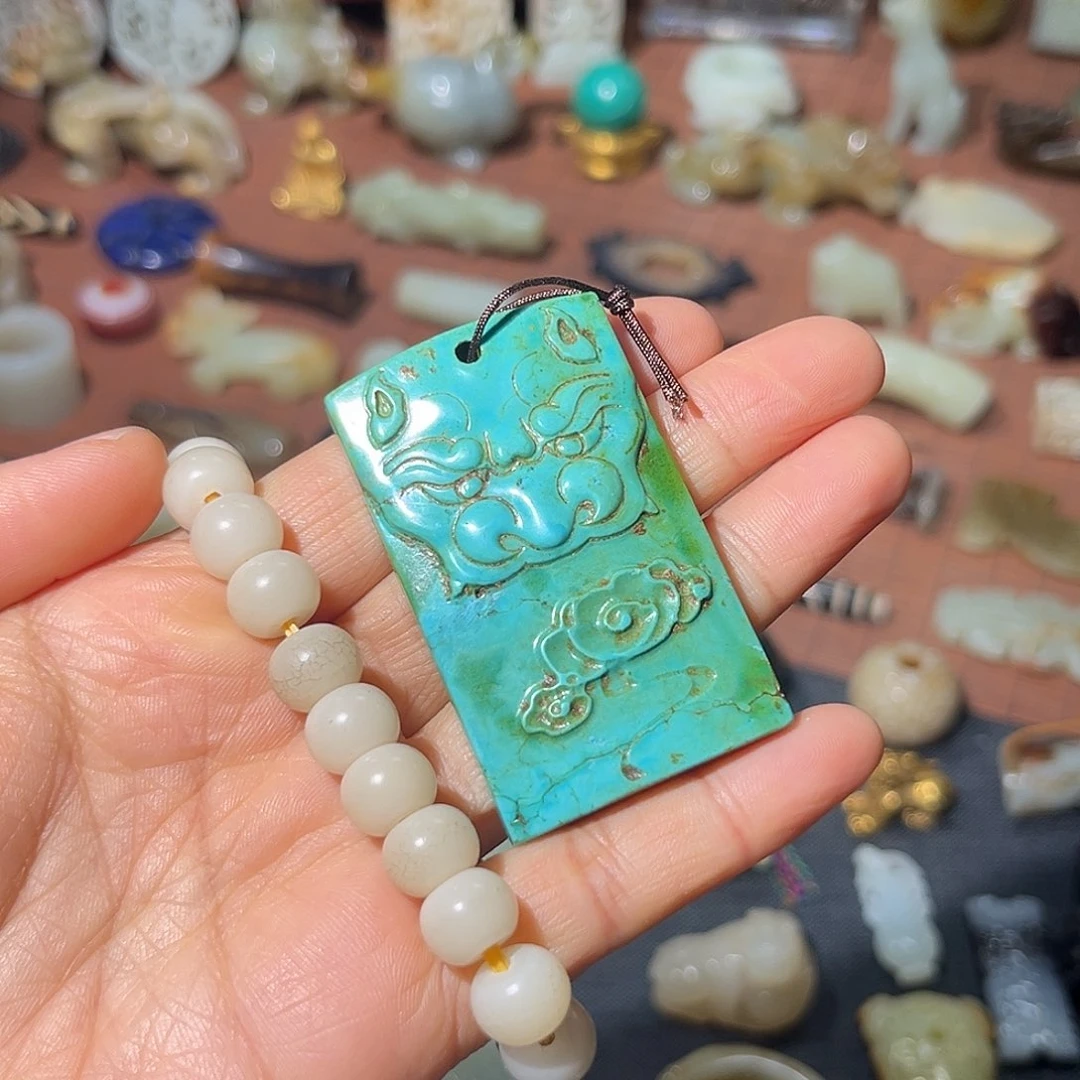 吊坠白玉菩提龙**子46685