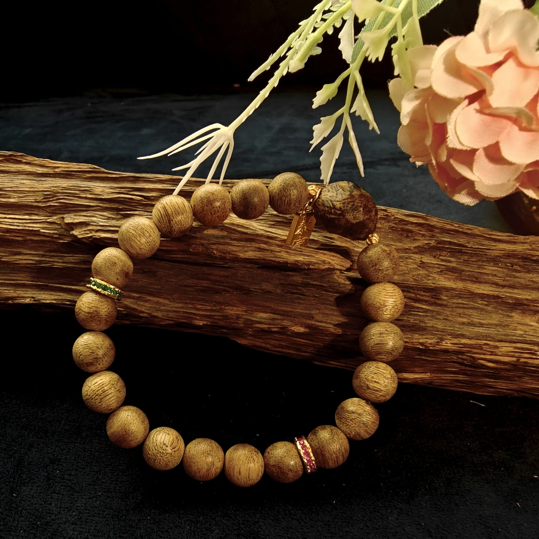 RASSIYAT 沉香 AA058【贵气款】沉香手串留疤单圈卡9mm多样性发其一