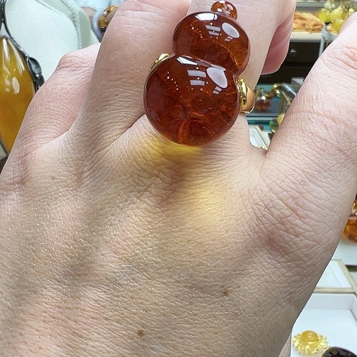 琥珀银S925镶嵌珠宝奇石