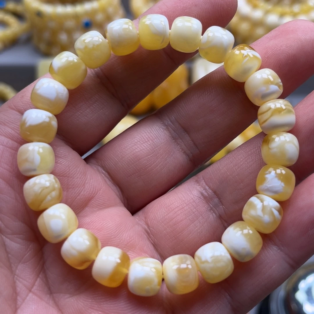 琥珀未镶嵌手链手串