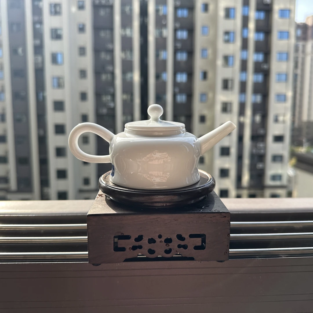 （海峡奇器）景德镇全手工青花印章高端茶器茶壶130cc