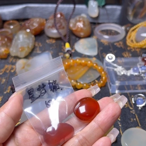 玛瑙/玉髓珠宝奇石未镶嵌星**✨003