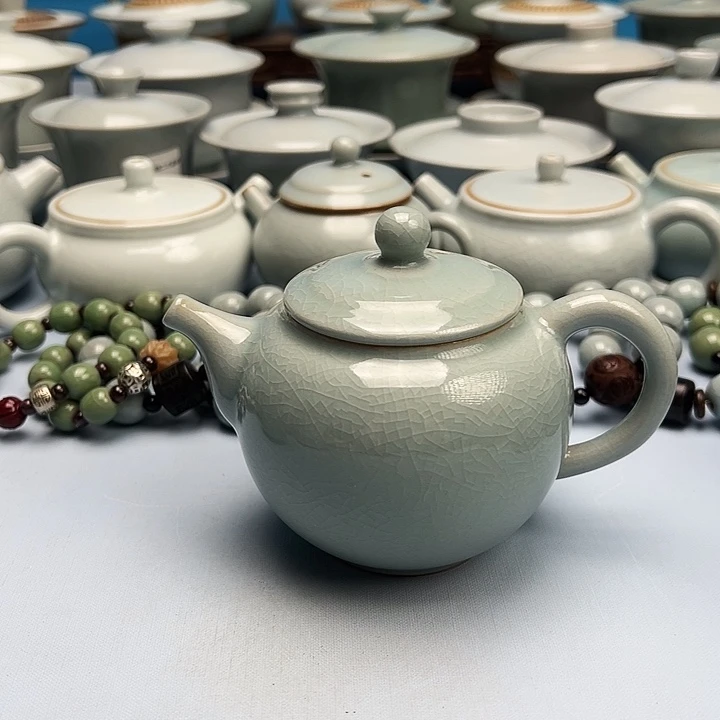 杯天青釉融天壶原矿原釉原产地