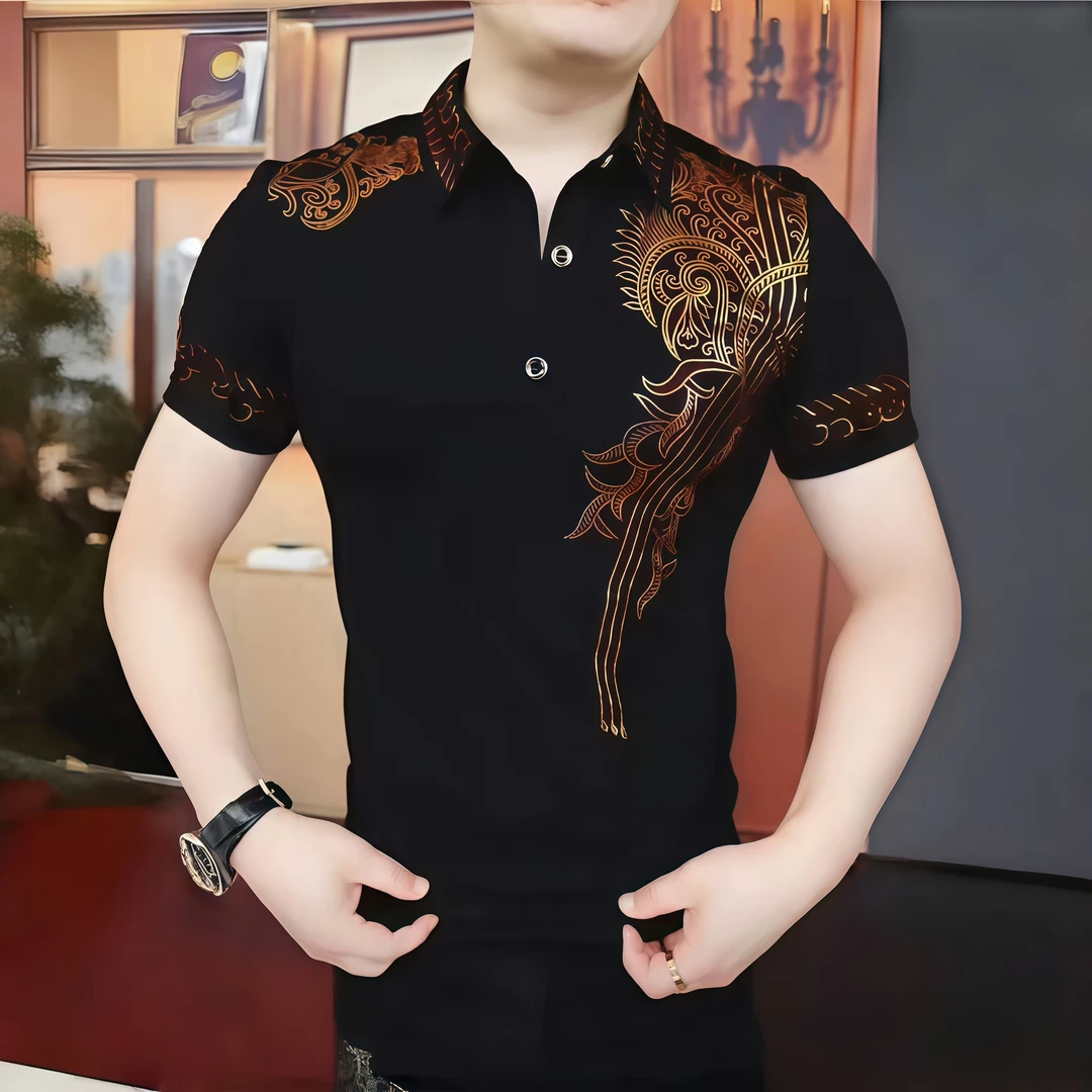 新款短袖纽扣夏季Polo衫高品质帅气男士男装秋季款爆款2025新款