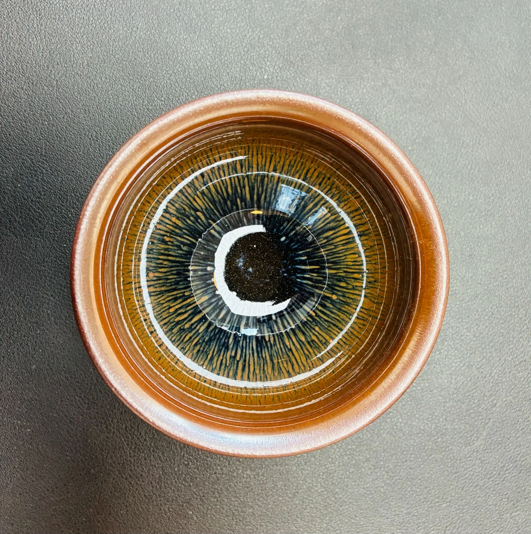 原矿原釉传统工艺兔毫建盏茶杯复古功夫茶器主人杯