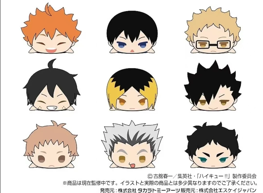 排球少年 趴趴 mochi 毛绒玩偶 WA和装 vol.1 现货盲盒（默认代拆）