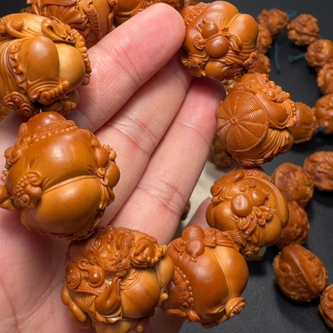 大***子橄榄核手串/手链达摩