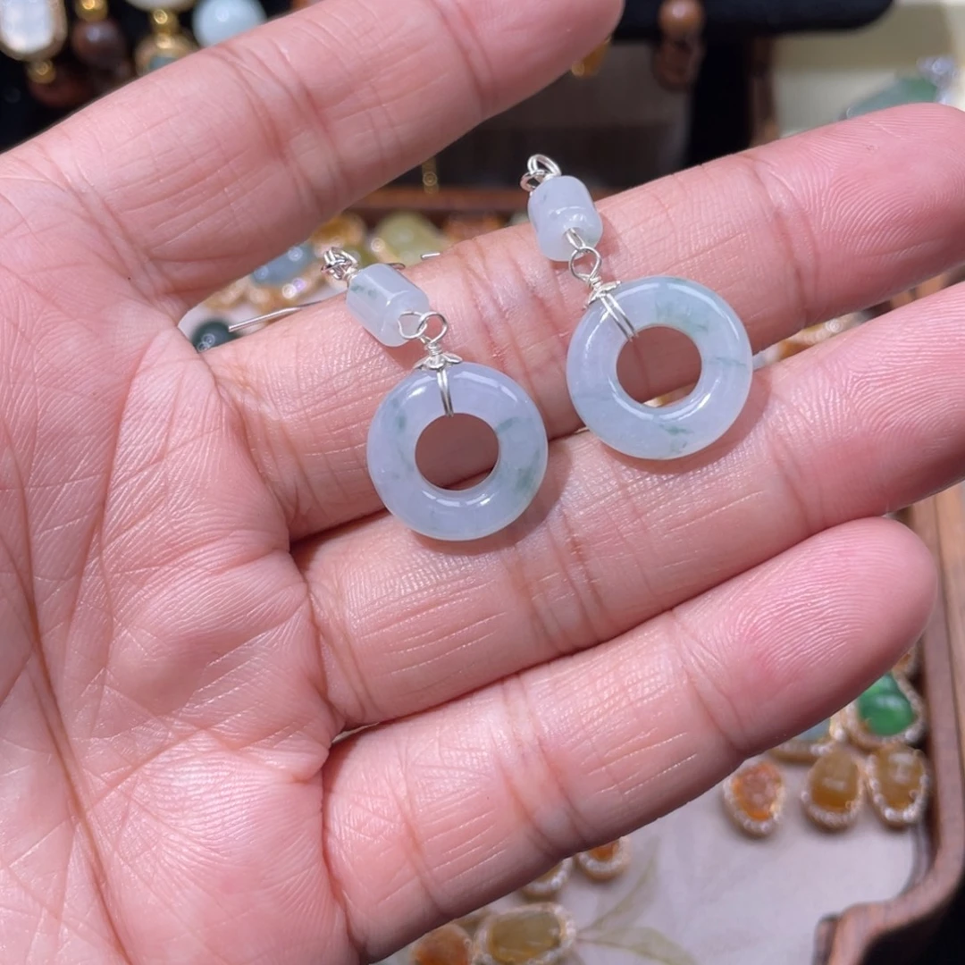 翡翠银S925镶嵌颈饰