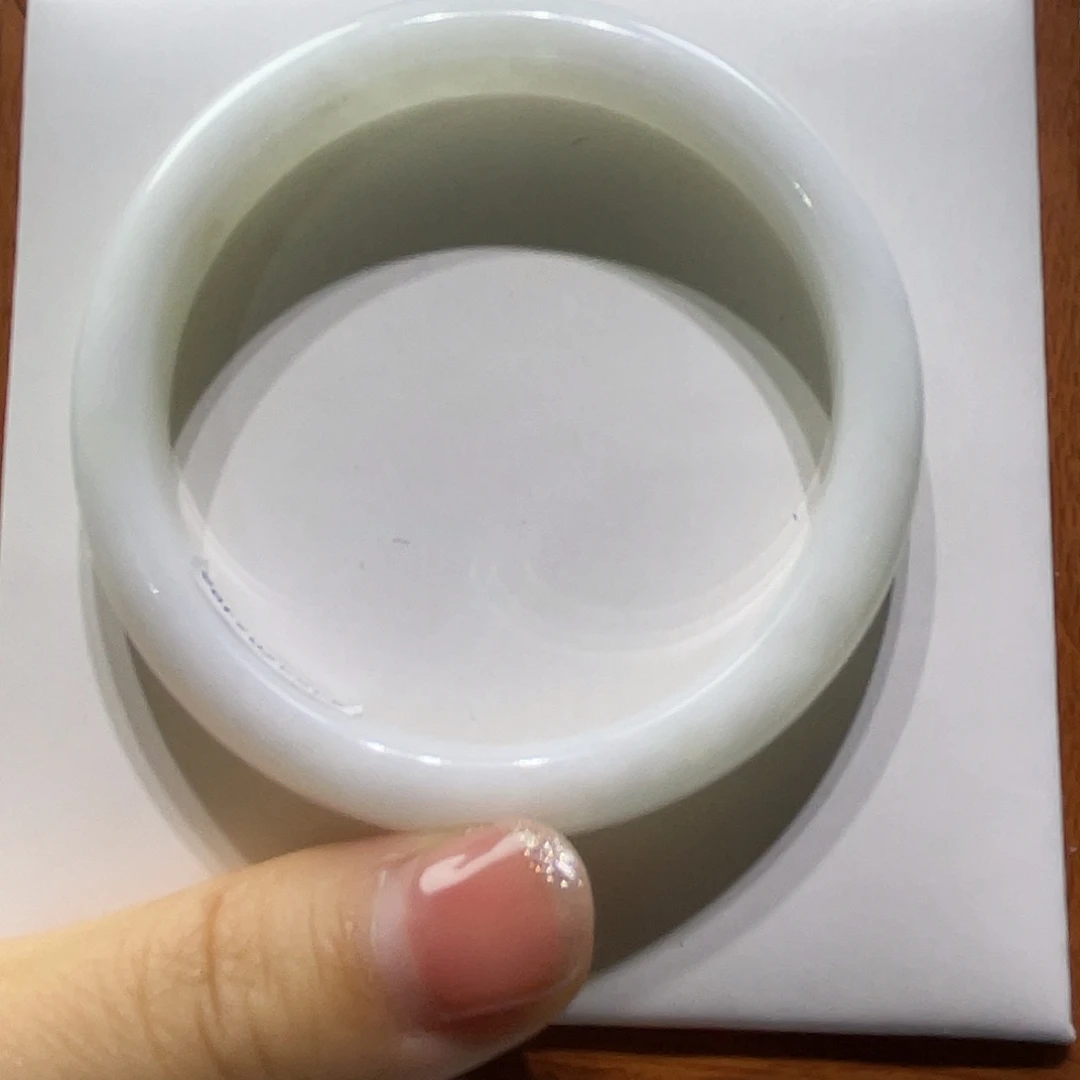 用***5蓝田玉（蛇纹石化大理石玉）手镯未镶嵌