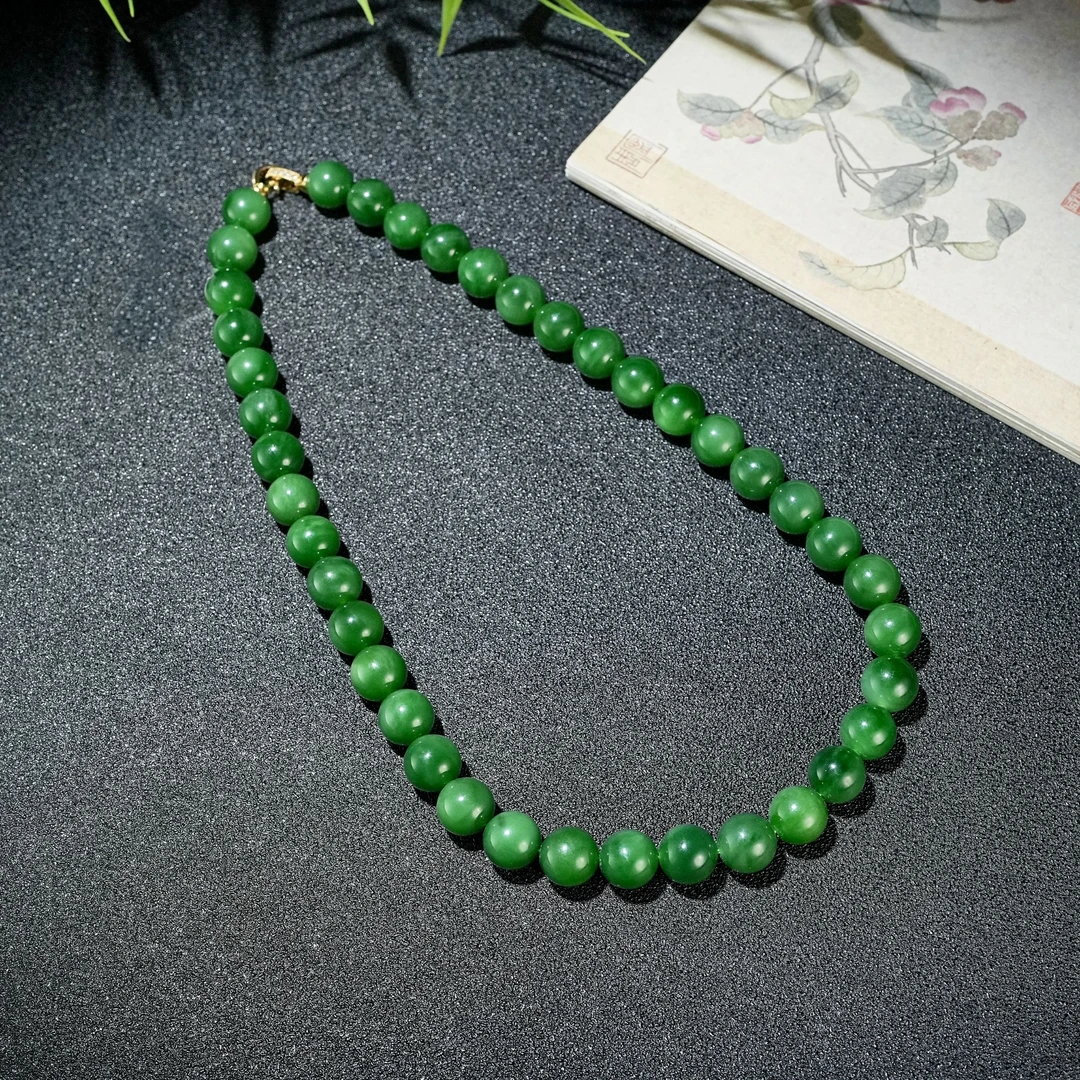 天然和田玉碧玉项链 YC2940005