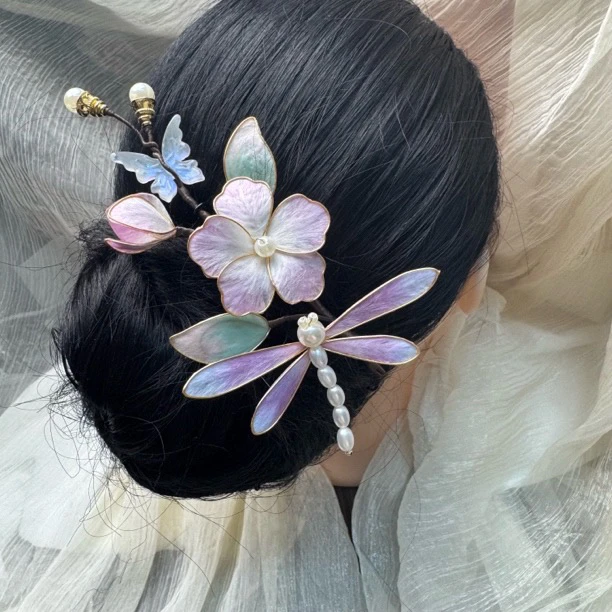 28春亦归古风发饰发簪 手工制作默认微瑕