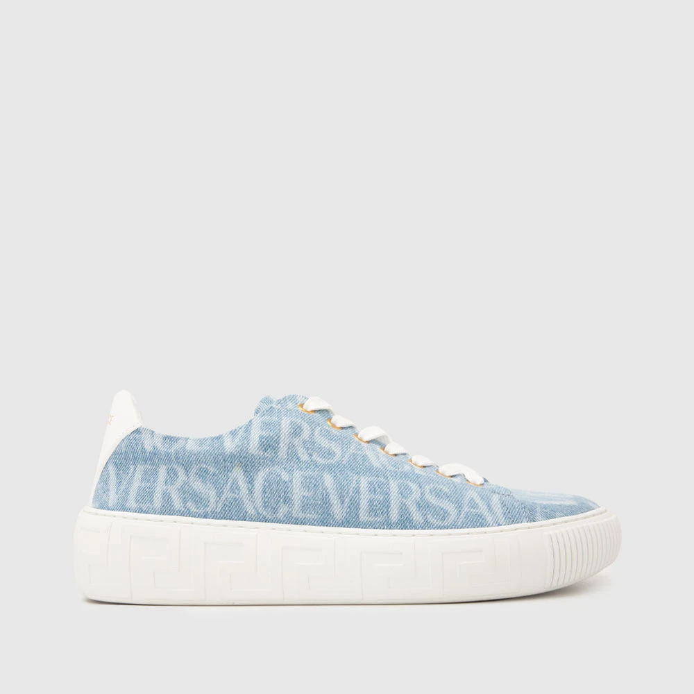 VERSACE范思哲美杜莎牛皮满印logo男运动板鞋DSU84041A082715U91V