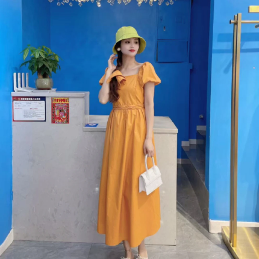 曼雪菲手绳简约连衣裙