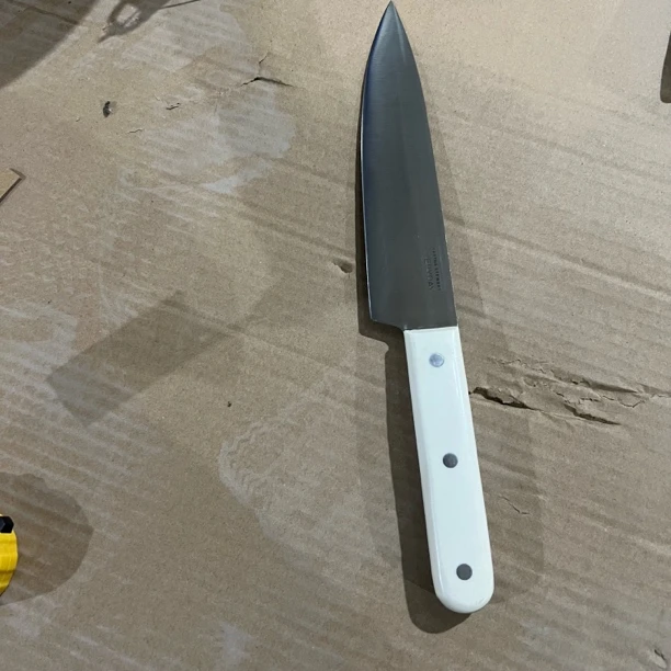 MS白柄主厨盒子一支 全长约34.5cm