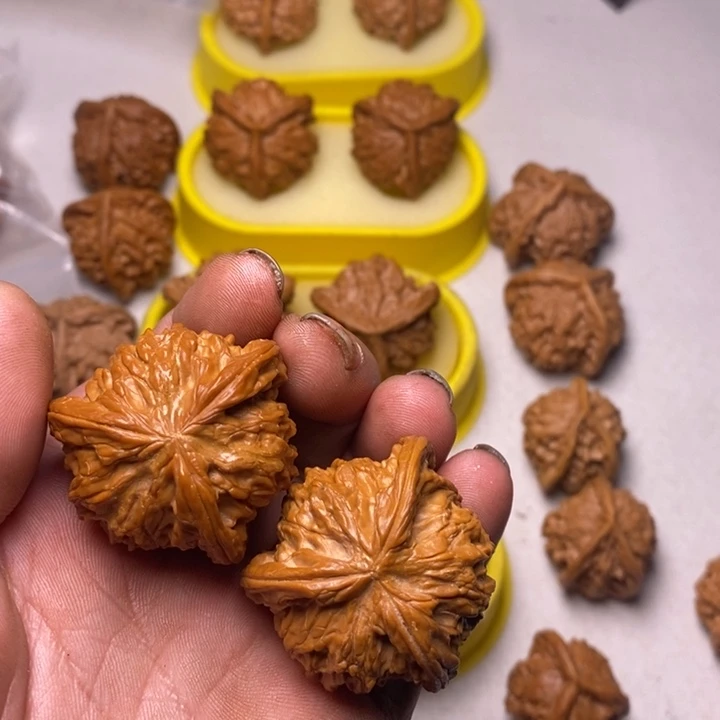 把件文玩核桃磨盘拼接三棱工艺品